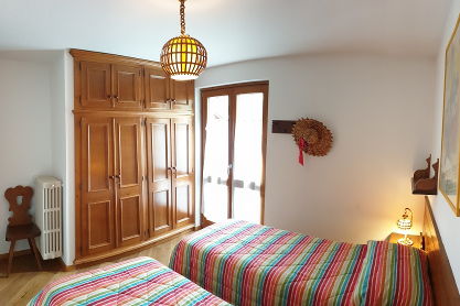 Bormio - second bedroom equipped with single beds, Apartment Baita del sole